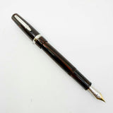 Stipula Novecento Woodgrain Ebonite Fountain Pen - Medium 18kt Gold Nib