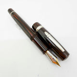 Stipula Novecento Woodgrain Ebonite Fountain Pen - Medium 18kt Gold Nib