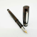 Stipula Novecento Woodgrain Ebonite Fountain Pen - Medium 18kt Gold Nib