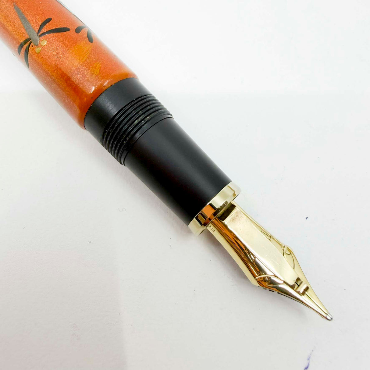 Sailor Negoro Nuri Red Meteor FP5 Long Bodied Dragonfly Fountain Pen  - Naginata Cross Emperor 21kt Gold Nib!! RARE!