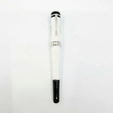 Montblanc Bonheur Black & White Resin Rollerball with White Leather Covered Montblanc Notebook