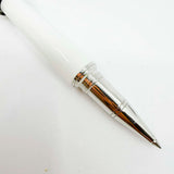 Montblanc Bonheur Black & White Resin Rollerball with White Leather Covered Montblanc Notebook