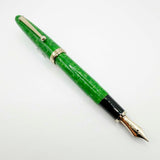 Sailor Magellan Marbled Green Jade Fountain Pen - Broad 14kt Gold Nib