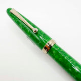 Sailor Magellan Marbled Green Jade Fountain Pen - Broad 14kt Gold Nib