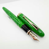 Sailor Magellan Marbled Green Jade Fountain Pen - Broad 14kt Gold Nib