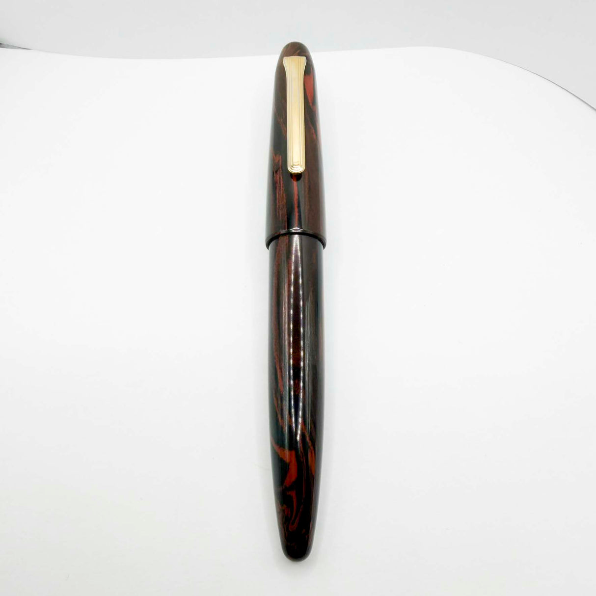 Sailor King of Pen Woodgrain Ebonite Fountain Pen - Medium 21kt Gold Nib