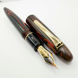 Sailor King of Pen Woodgrain Ebonite Fountain Pen - Medium 21kt Gold Nib