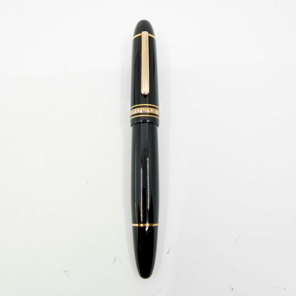 Montblanc Meisterstuck #149 (Largest) Red Gold-Coated Fountain Pen   -   Fine 18kt Gold Nib