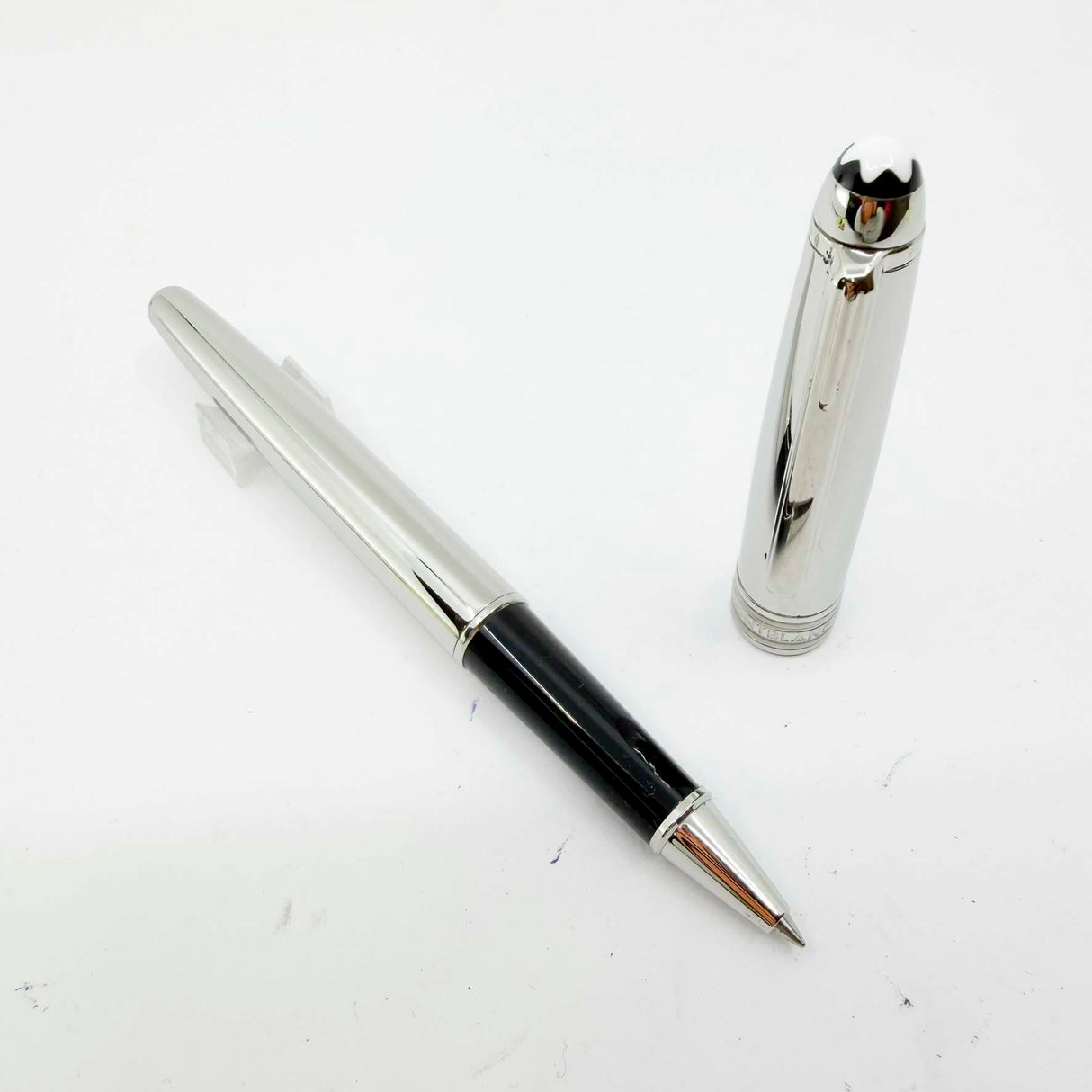 Montblanc Meisterstuck Solitaire Stainless Steel 163 Rollerball (No Pattern)