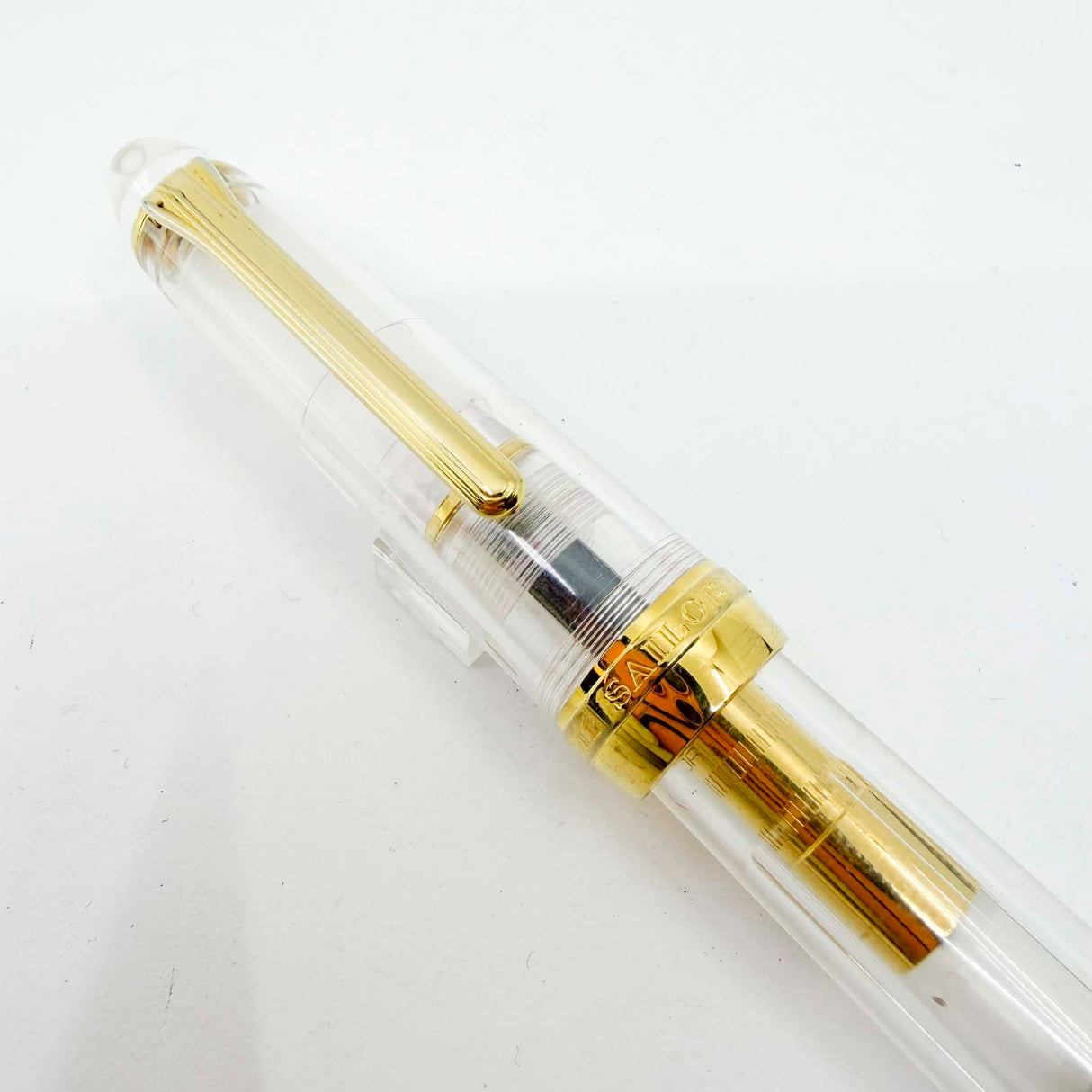 Sailor 1911L Large Transparent Demonstrator Fountain  Pen - Medium 21kt Gold Nib