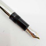 Montblanc Meisterstuck Solitaire Stainless Steel Le Grand 146 Fountain Pen (No Pattern) - Medium 18kt Gold Nib