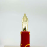 Conway Stewart Duro Rust & Yellow Swirls Fountain Pen - Fine 18kt Gold Nib
