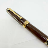 Aurora Large #88 Brown 70th Anniversary Limited Edition  Fountain Pen - Italic 14kt Gold Nib