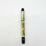 Montegrappa Nazionale Indian Rainbow (Lustrous Amber & Black) Celluloid Limited Edition Fountain Pen - Flexible Fine 14kt Gold Nib