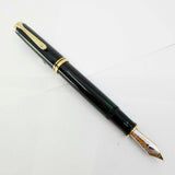 Pelikan Souveran M1000 Black Fountain Pen with Gold-Plated Trim-  Semi-Flexible Extra Fine 18kt Gold Nib