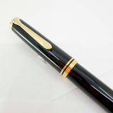 Pelikan Souveran M1000 Black Fountain Pen with Gold-Plated Trim-  Semi-Flexible Extra Fine 18kt Gold Nib