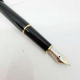 Montblanc Classique #144 Black Resin Fountain Pen  - Medium  14kt Gold Nib