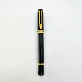 Waterman Man 100 Black Fountain Pen - Fine 18kt Gold Nib