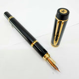 Waterman Man 100 Black Fountain Pen - Fine 18kt Gold Nib