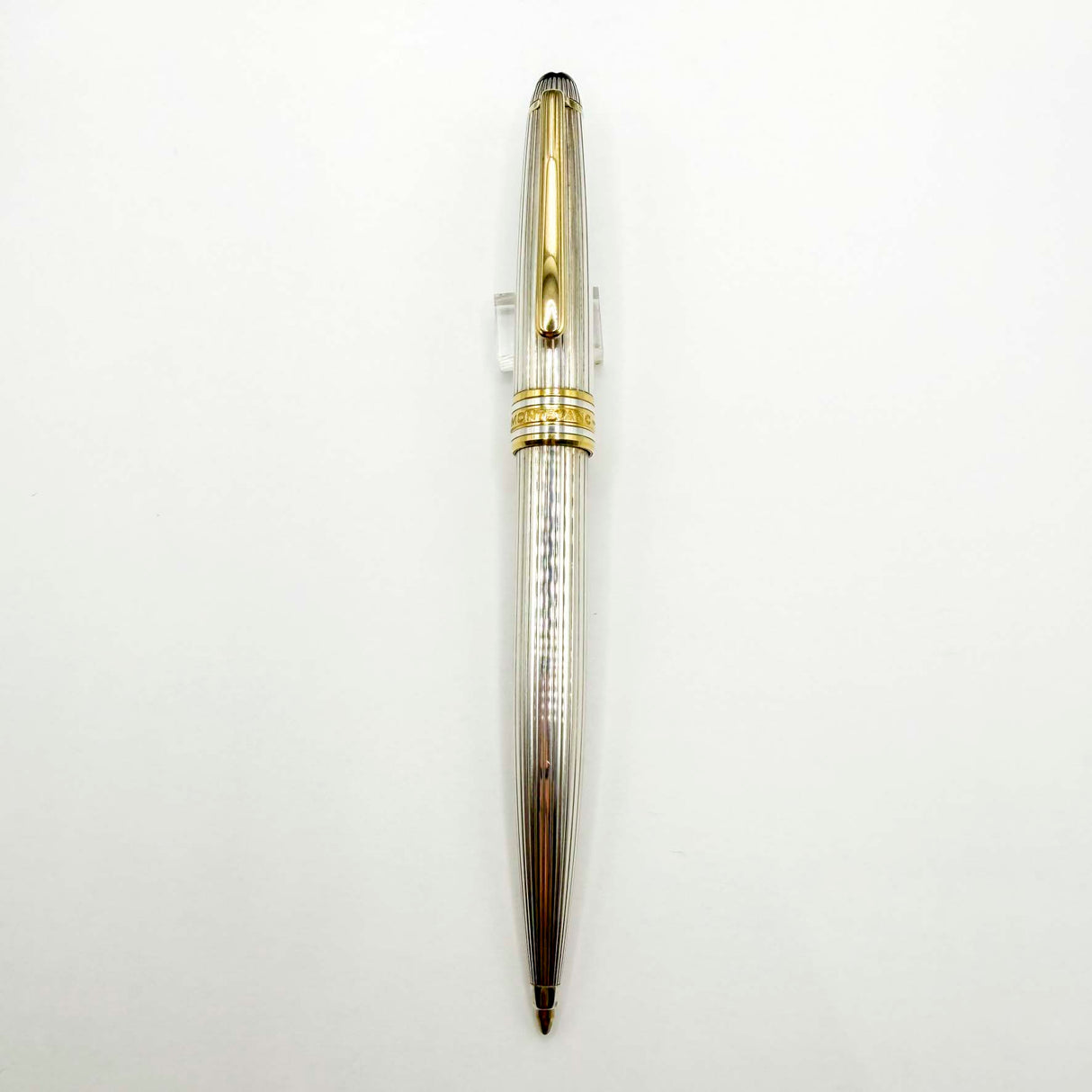 Montblanc Meisterstuck Solitaire Sterling Silver Classique Pinstripe Ballpoint Pen