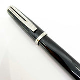Waterman Oversized Exception Black Fountain Pen - Alternating Sides of Charcoal Stripes -Medium 18kt Gold Nib (Copy)