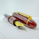 Sailor 1911 Maroon REALO Gold-Plated Trim Fountain Pen - Medium 21kt Gold Nib