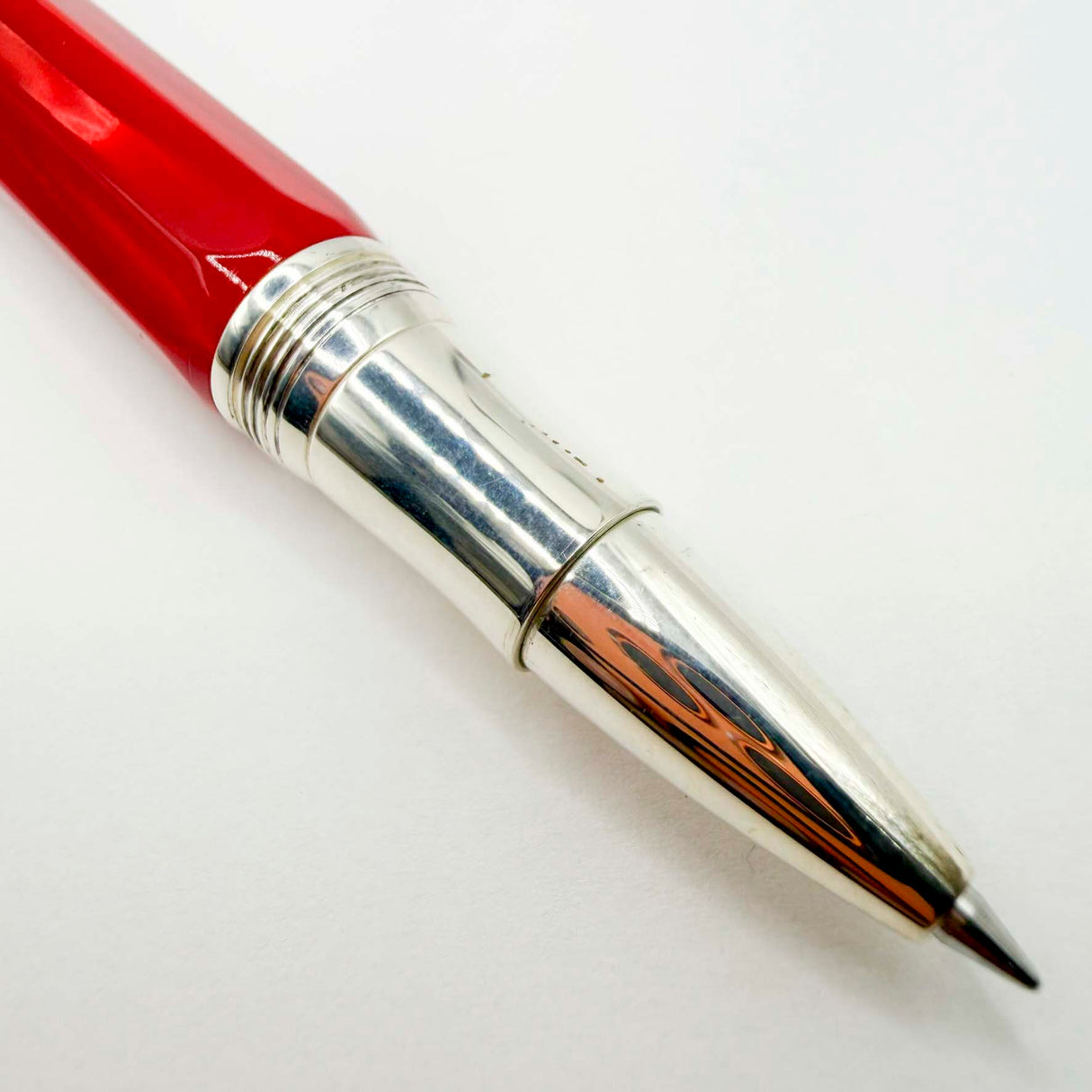 Montegrappa Symphony Lustrous Red Celluloid Octagonal Rollerball