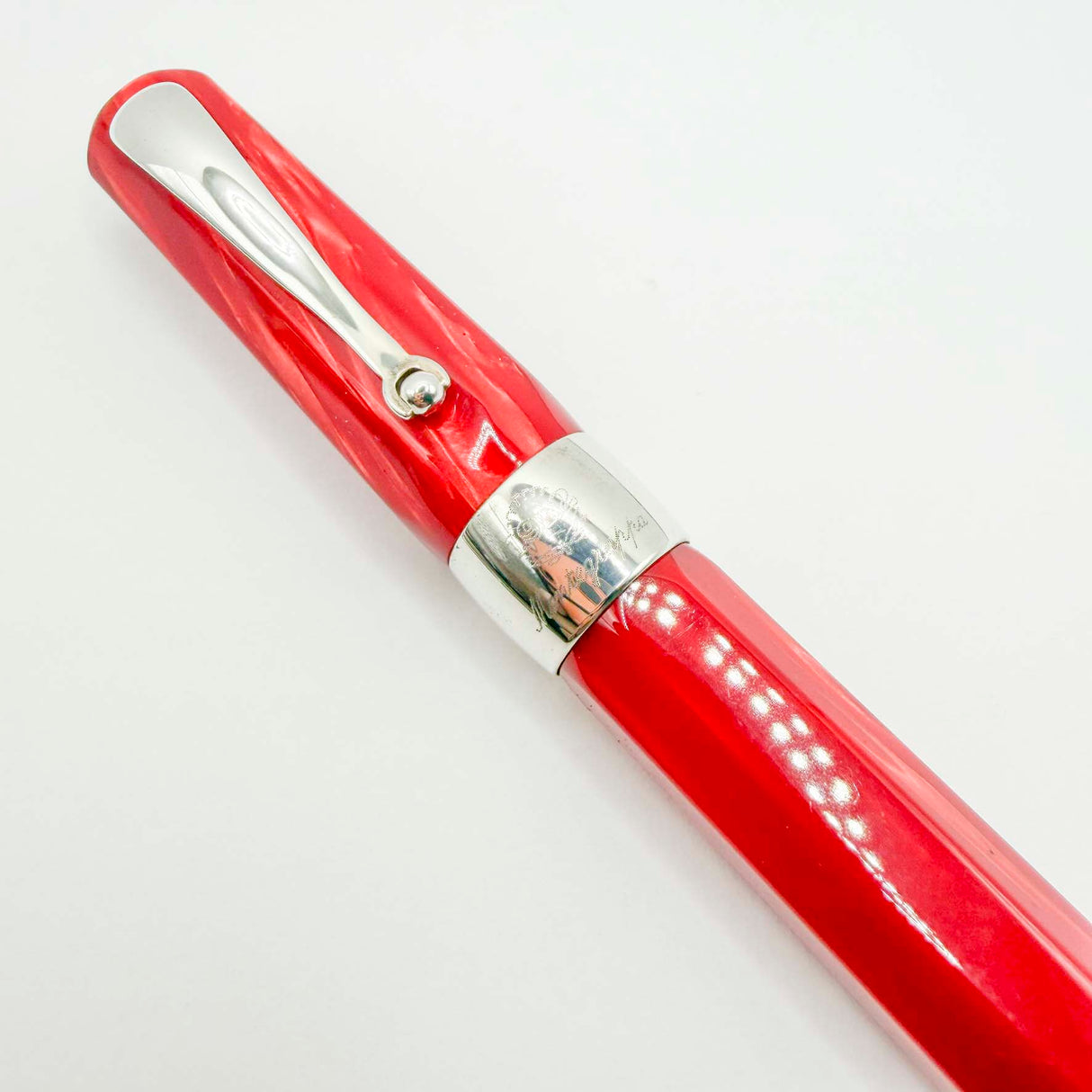 Montegrappa Symphony Lustrous Red Celluloid Octagonal Rollerball