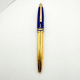 Montblanc Solitaire Ramses II Special Edition LeGrand #146 Lapia Lazuli & Gold Vermeil Fountain Pen - Flexible Fine 18kt Gold Nib