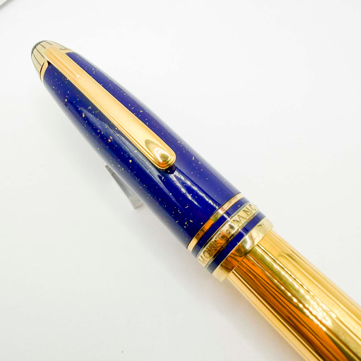 Montblanc Solitaire Ramses II Special Edition LeGrand #146 Lapia Lazuli & Gold Vermeil Fountain Pen - Flexible Fine 18kt Gold Nib