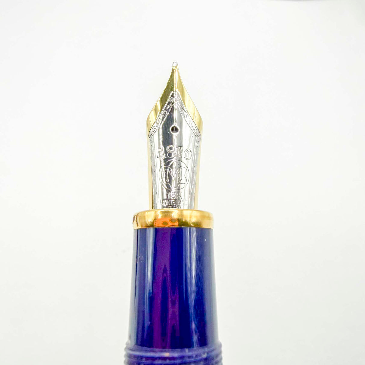 Montblanc Solitaire Ramses II Special Edition LeGrand #146 Lapia Lazuli & Gold Vermeil Fountain Pen - Flexible Fine 18kt Gold Nib