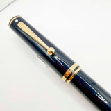 Sheaffer Solid Blue Connaisseur Fountain Pen - Medium 18kt Gold Nib