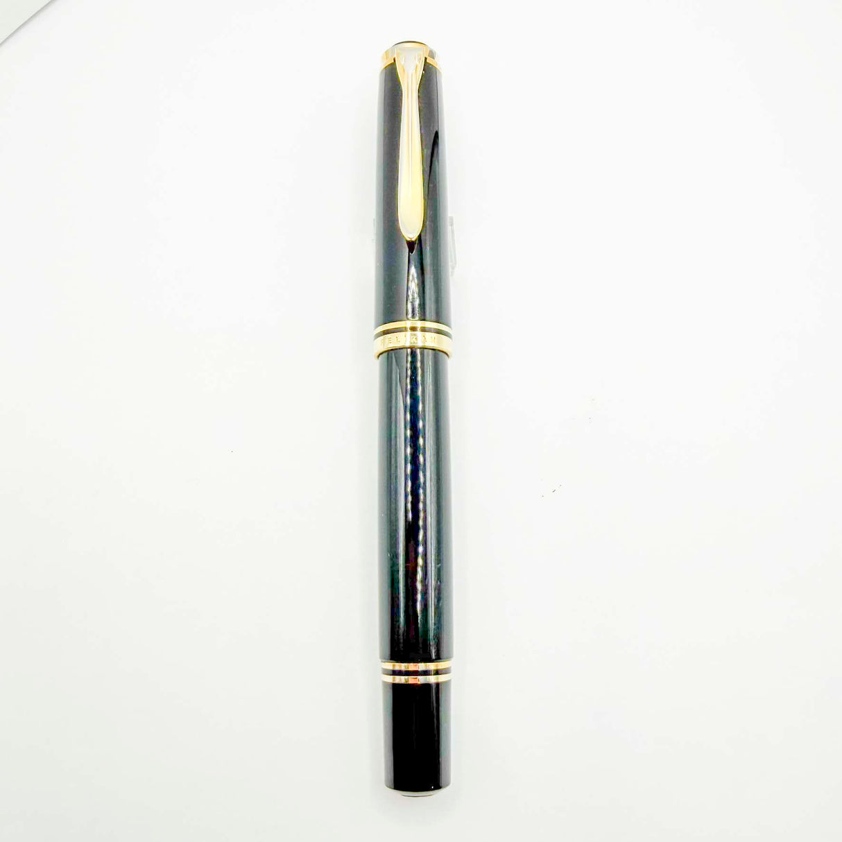 Pelikan  M800 Solid Black Fountain Pen - Early Model "W. Germany" on Cap Band + Extra Fine 14kt  Nib