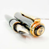 Pelikan  M800 Solid Black Fountain Pen - Early Model "W. Germany" on Cap Band + Extra Fine 14kt  Nib