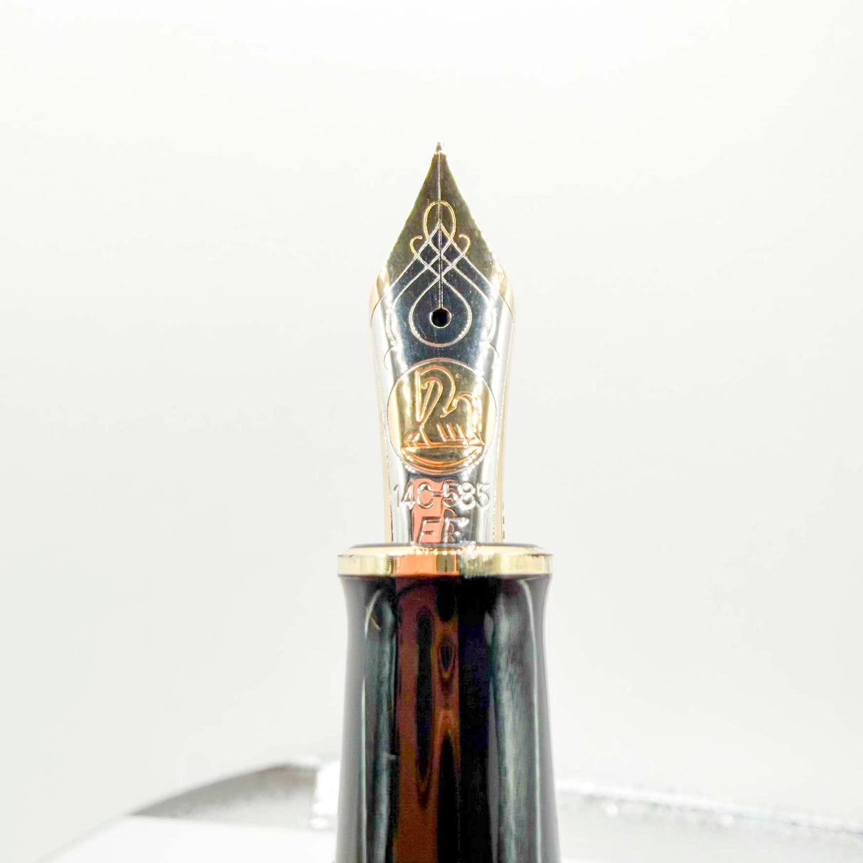 Pelikan  M800 Solid Black Fountain Pen - Early Model "W. Germany" on Cap Band + Extra Fine 14kt  Nib
