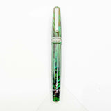 Delta Roma Imperiale Oversized Green/Black Ebonite Fountain Pen - Overized Medium 14kt Gold Nib (Copy)