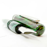 Delta Roma Imperiale Oversized Green/Black Ebonite Fountain Pen - Overized Medium 14kt Gold Nib (Copy)