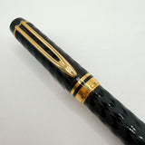 Waterman  Man 100 Opera Black Chased Fountain Pen - Medium 18kt Gold Nib