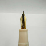 OMAS Ivory Vegetal Resin Bibliotheque Nationale Fountain Pen - Medium 18kt Gold Nib