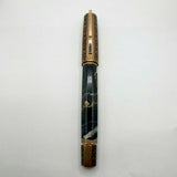 Visconti Medici il Magnifico Portoro Black Marble Limited Edition Fountain Pen - Broad 18kt Gold Nib