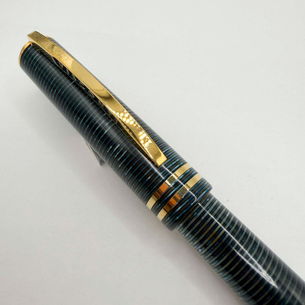 Visconti Honors the 90th Anniversary of Italy's Iconic Corsani Pen Shop Realized in the Final Stock of the Blue "Wall Street" Layered Celluloid  Fountain Pen - Broad 14kt Gold Nib - An Edition of Only 20 Pens!