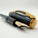 Visconti Honors the 90th Anniversary of Italy's Iconic Corsani Pen Shop Realized in the Final Stock of the Blue "Wall Street" Layered Celluloid  Fountain Pen - Broad 14kt Gold Nib - An Edition of Only 20 Pens!