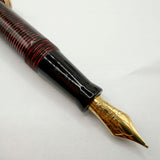 Visconti Copernicus Burgundy Celluloid Limited Edition Fountain Pen   - Medium 18kt Gold Nib