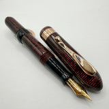 Visconti Copernicus Burgundy Celluloid Limited Edition Fountain Pen   - Medium 18kt Gold Nib