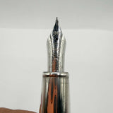 Aurora's 85th Anniversary Red Marble/Sterling Silver Limited Edition Fountain Pen - Broad 18kt Gold Nib