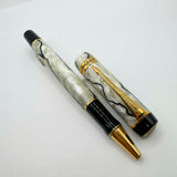 Parker Duofold Lustrous Pearl & Black Rollerball Pen