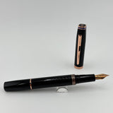 Lapis Bart England Black lacquer square ends   - Fountain Pen