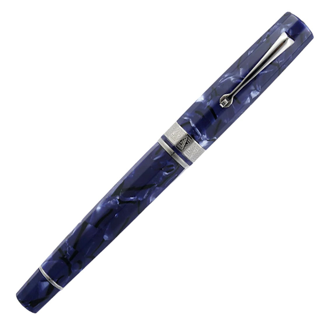 OMAS Paragon Fountain Pen Blue Royale Silver Trim