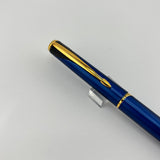 Parker Inflection Blue Metallic Lacquer - Rollerball and Ballpoint