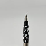 Lamy Accent silver brushed black and white Leopard skin - Fountain Pen